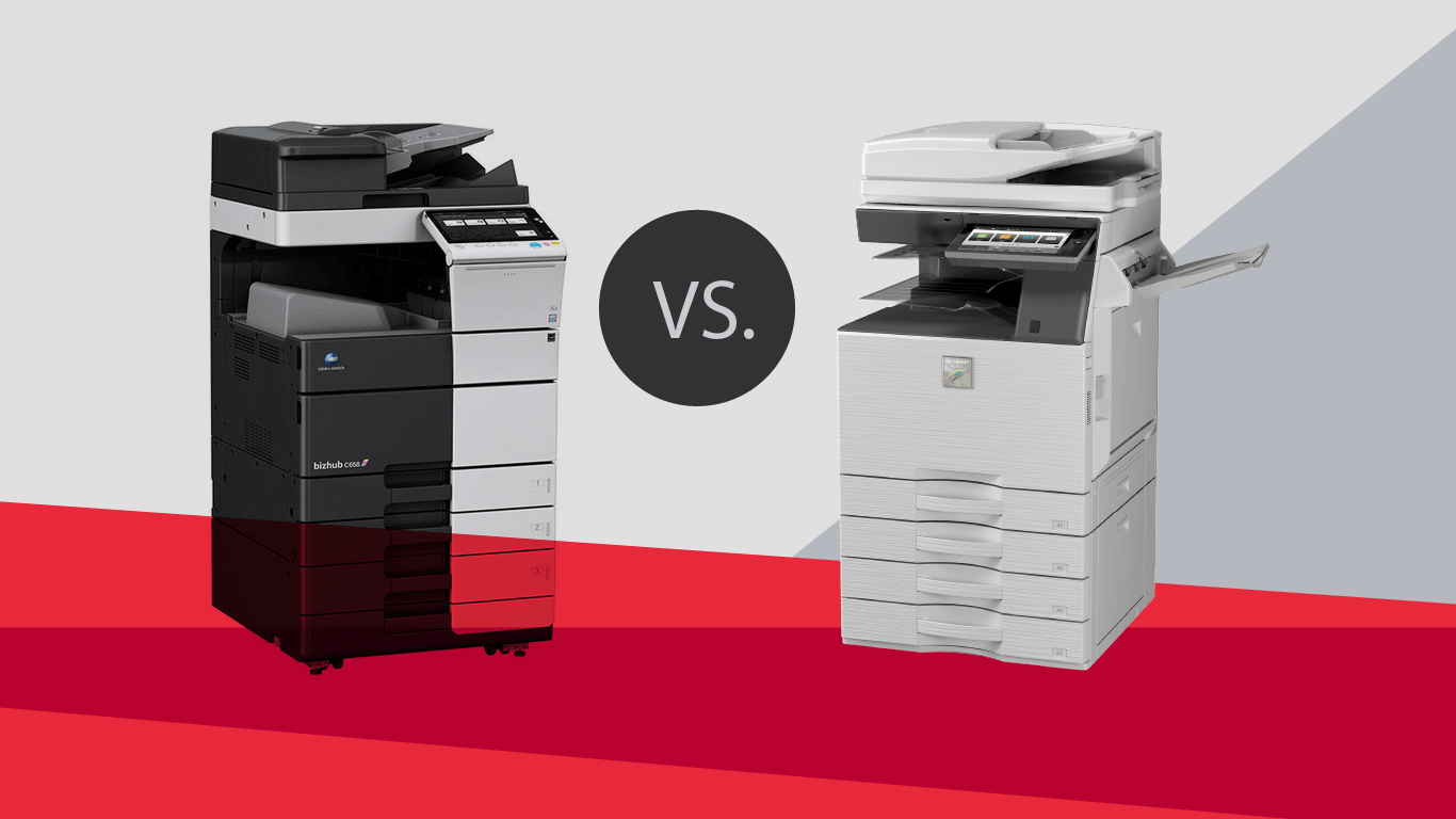 Artboard 1Sharp vs. Konica Minolta Color Copiers Comparison: Sharp vs. Konica Minolta Color Copiers