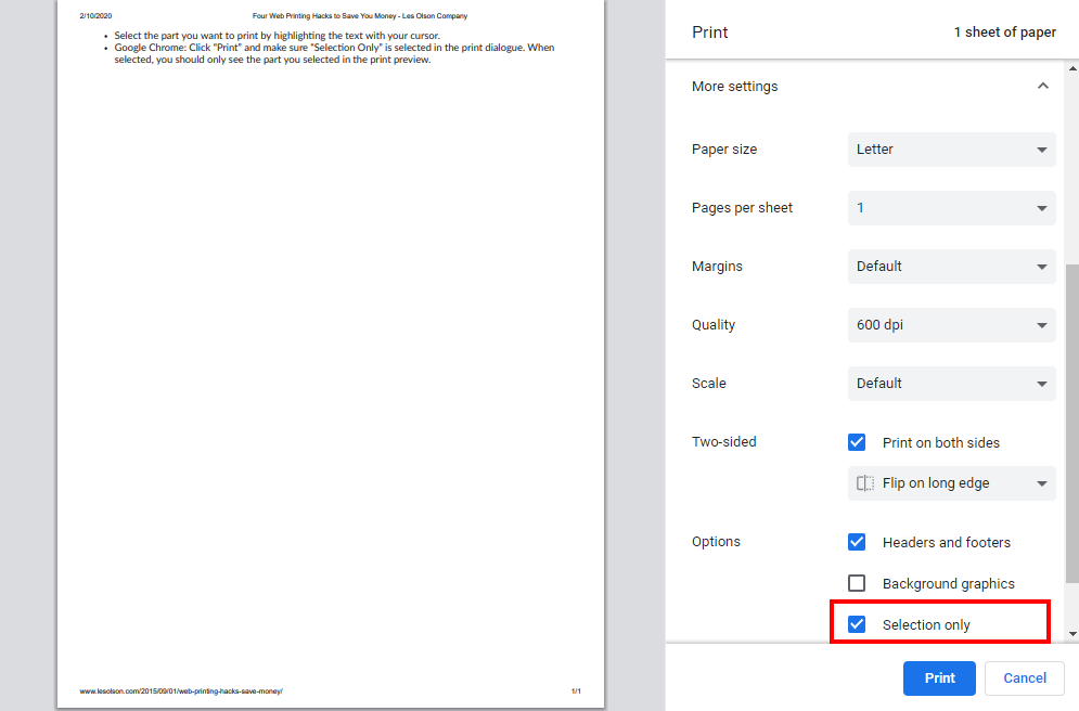 printhacks1 4 Web Printing Hacks to Save Money